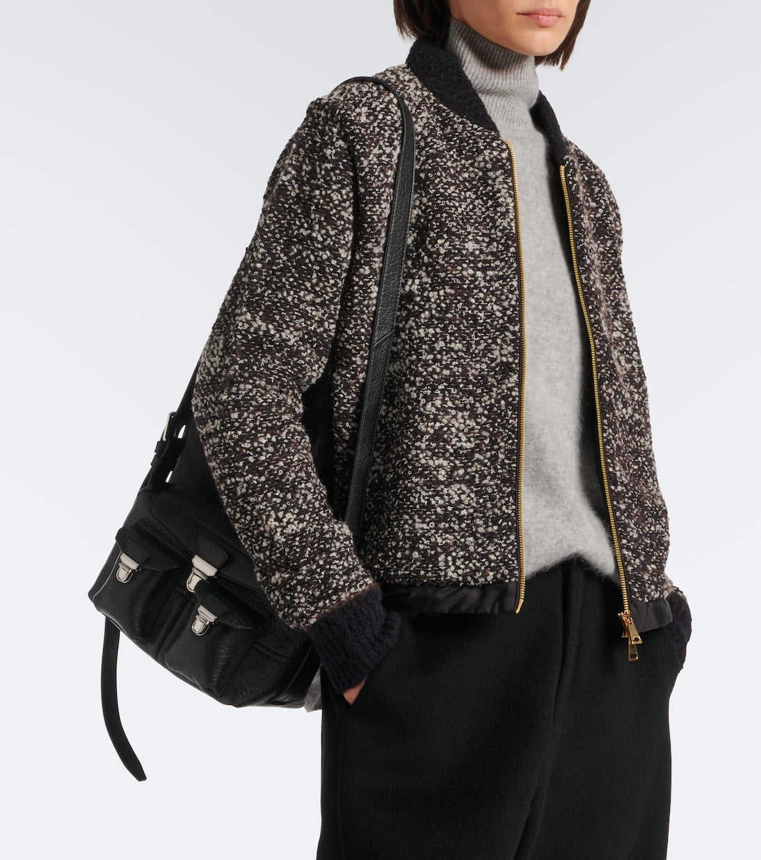 Moncler - Cotton, wool, and alpaca-blend cardigan