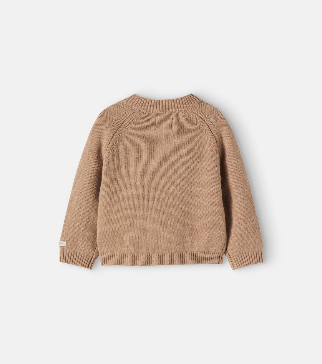 Donsje - Baby Sibbe patch-appliqué wool sweater