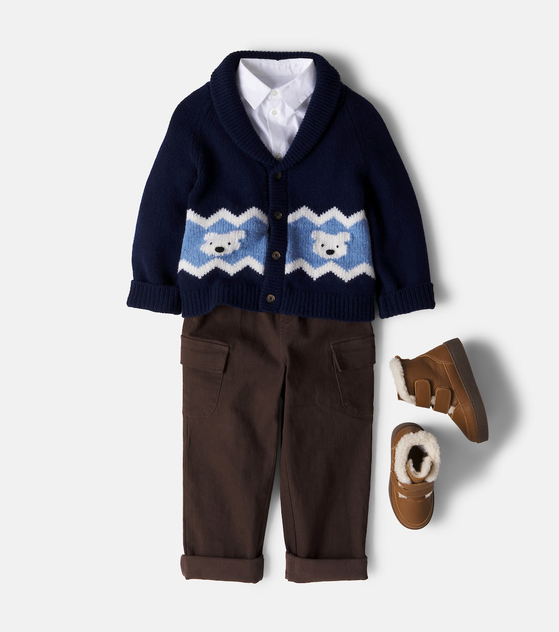 Donsje - Kwinten intarsia wool cardigan