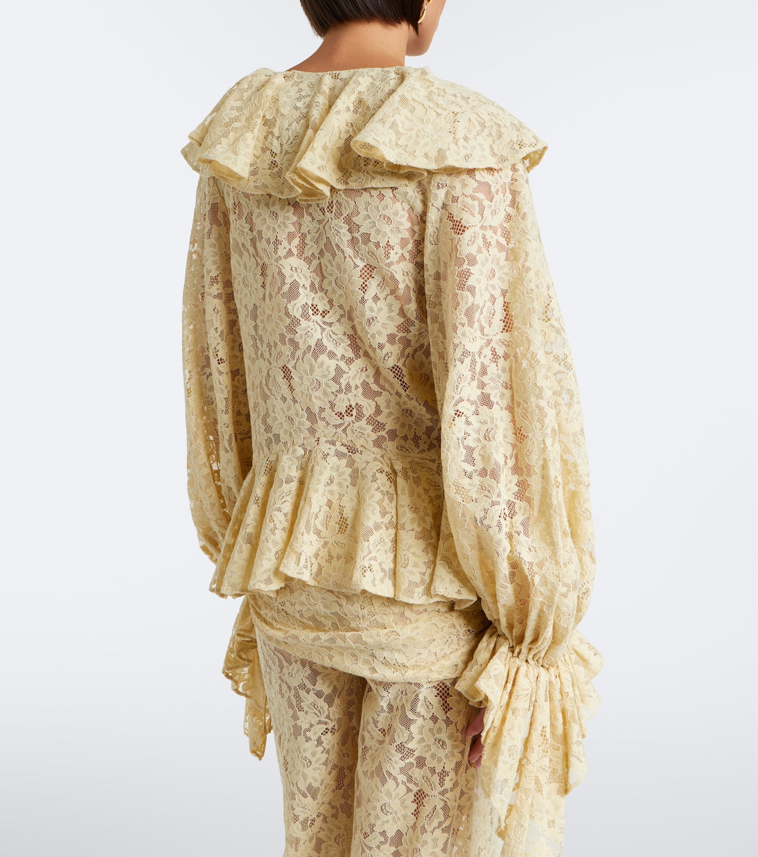 De La Vali - Mija ruffled lace blouse