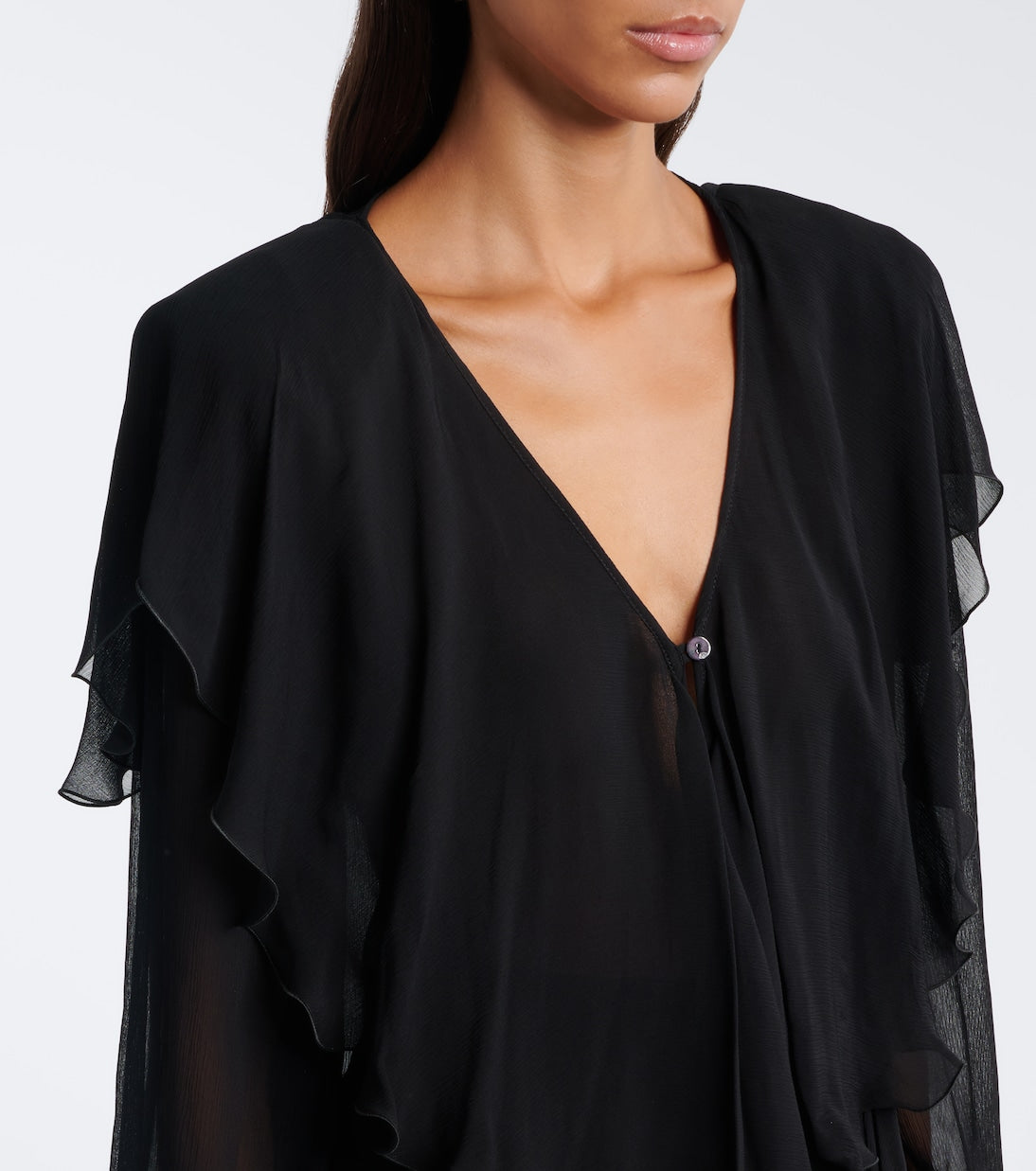 Blumarine - Ruffled crêpe blouse