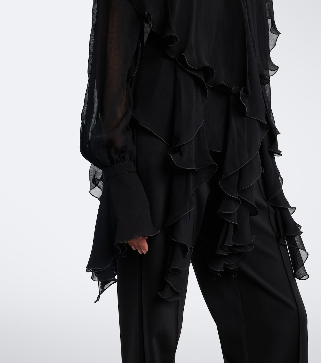 Blumarine - Ruffled crêpe blouse