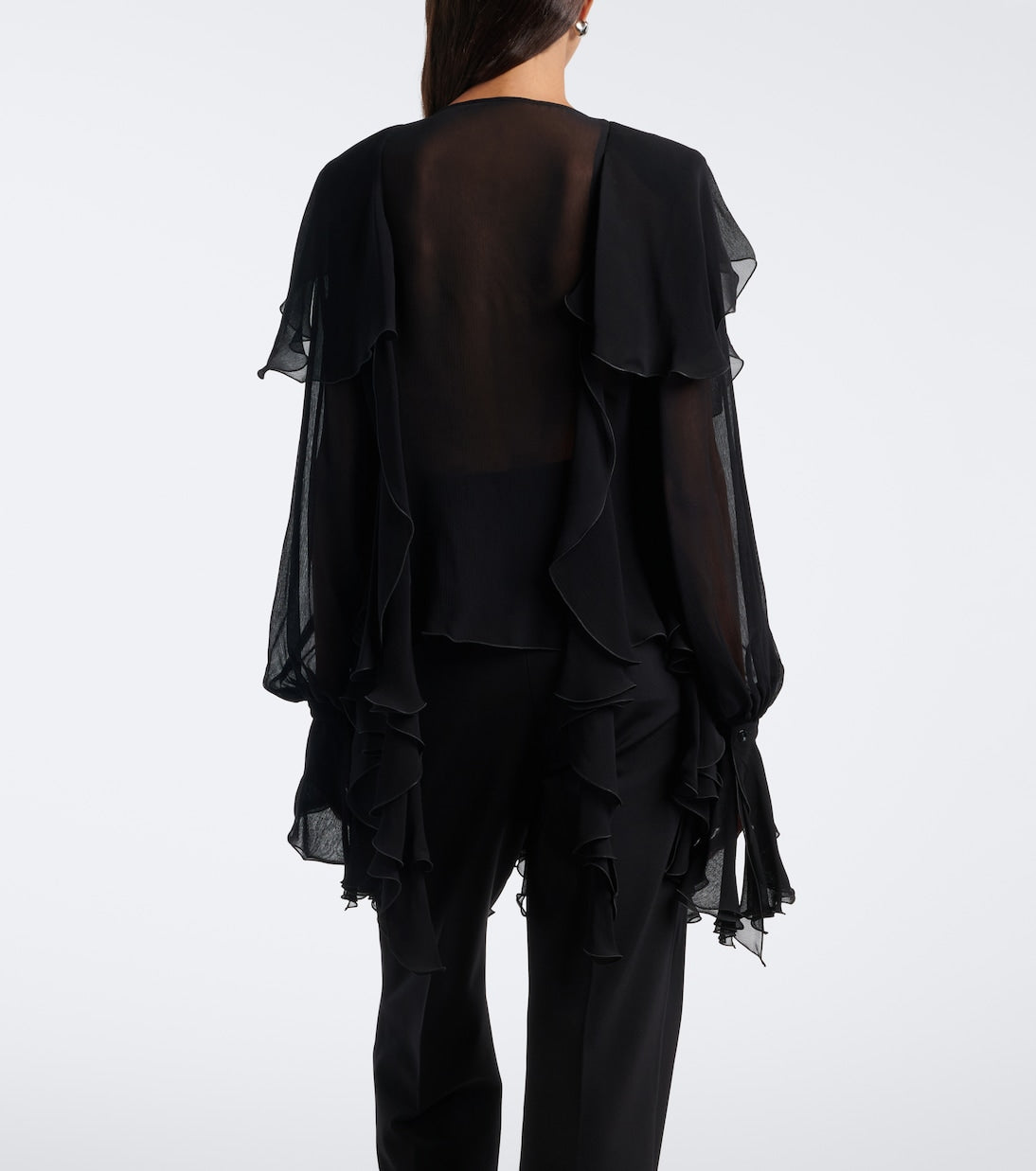 Blumarine - Ruffled crêpe blouse