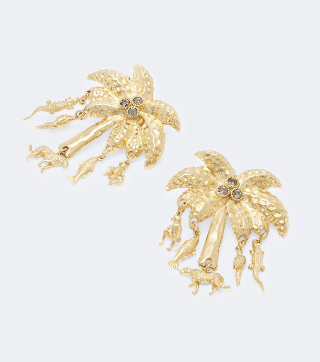 Jacquemus - Palmier embellished drop earrings
