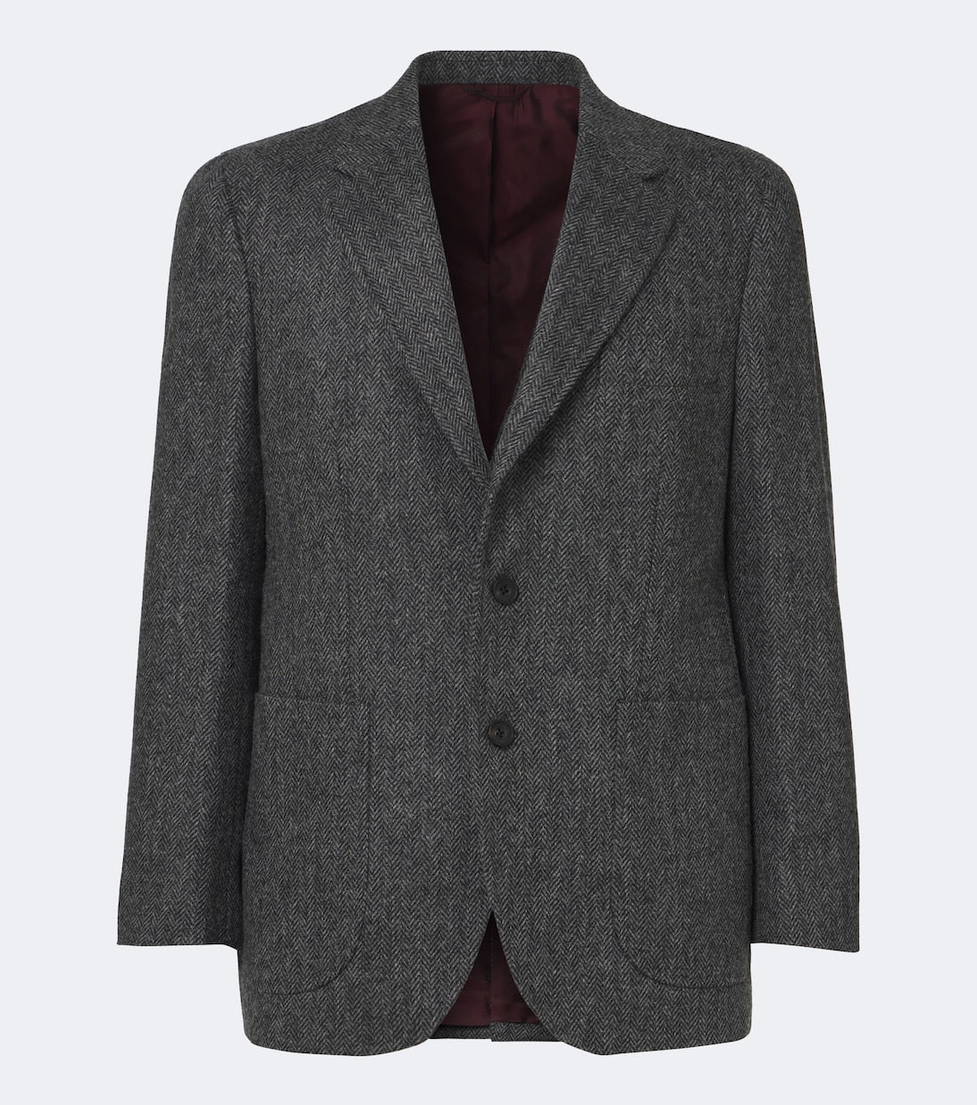 Rubinacci - Herringbone virgin wool blazer