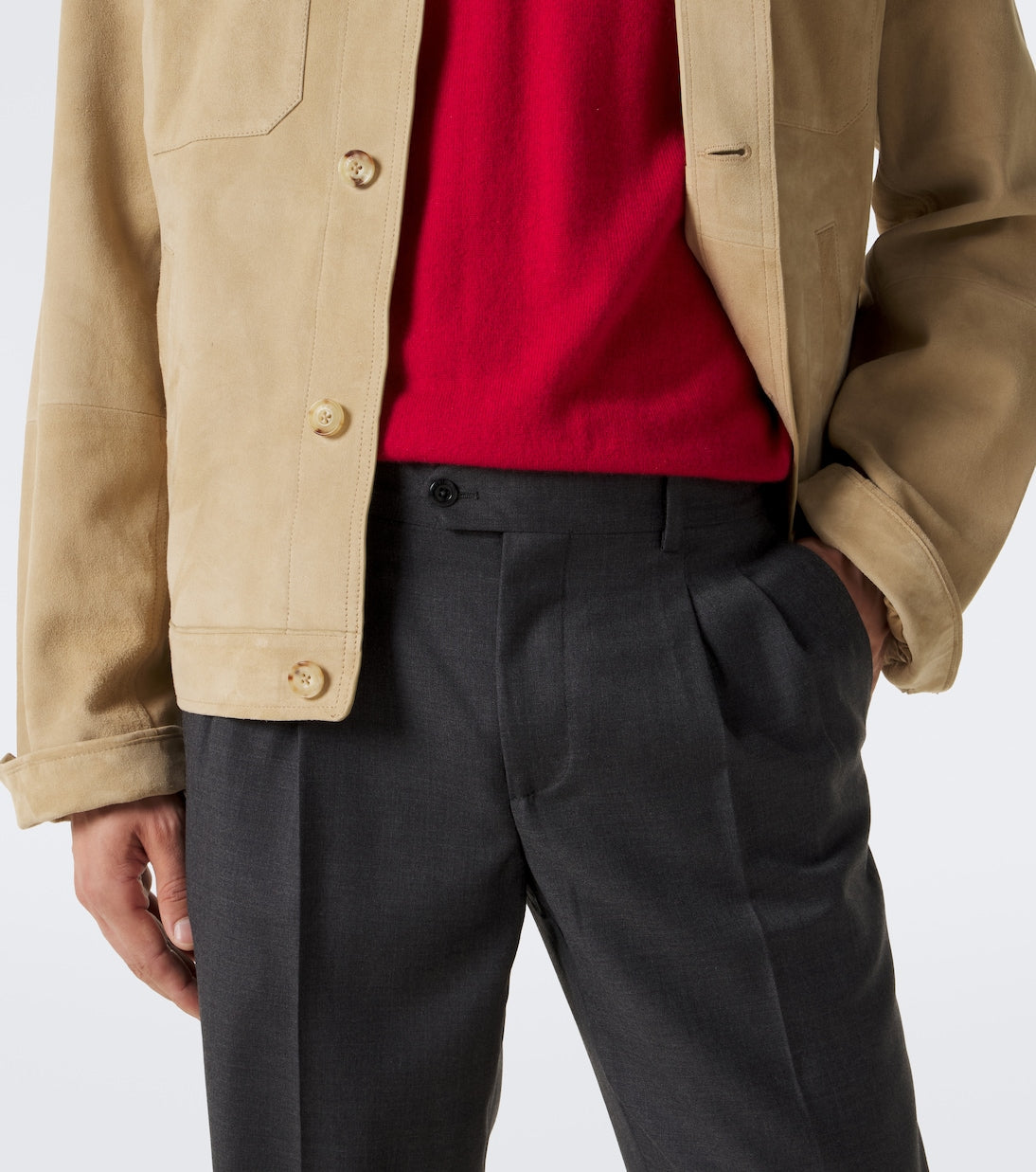 Rubinacci - Virgin wool straight pants