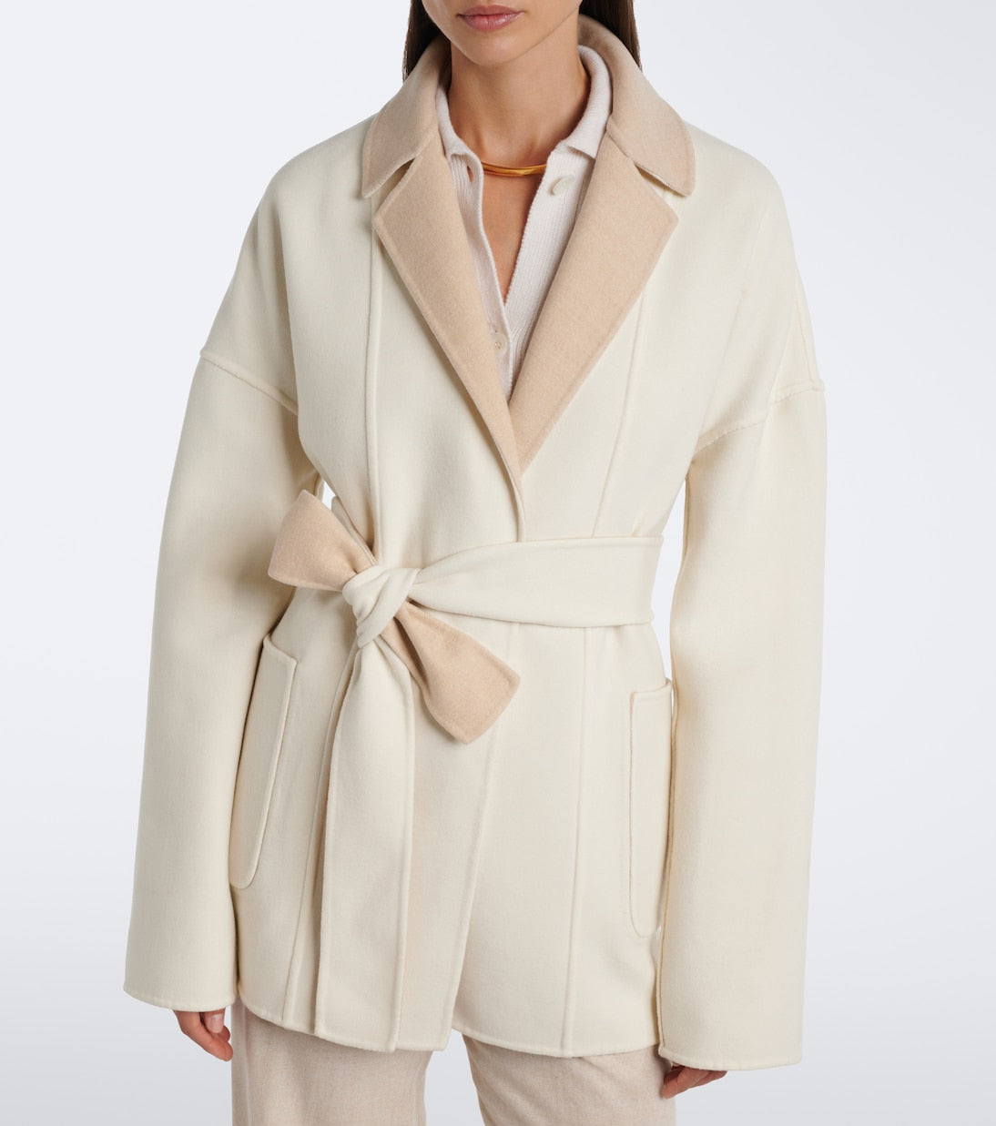 Eleventy - Reversible wool wrap coat