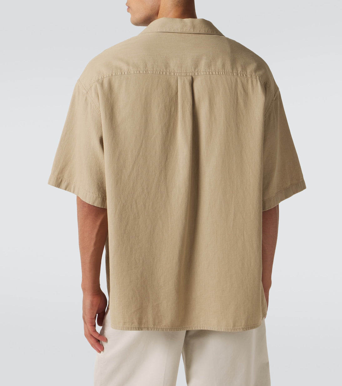 Loewe - Logo embroidered cotton shirt