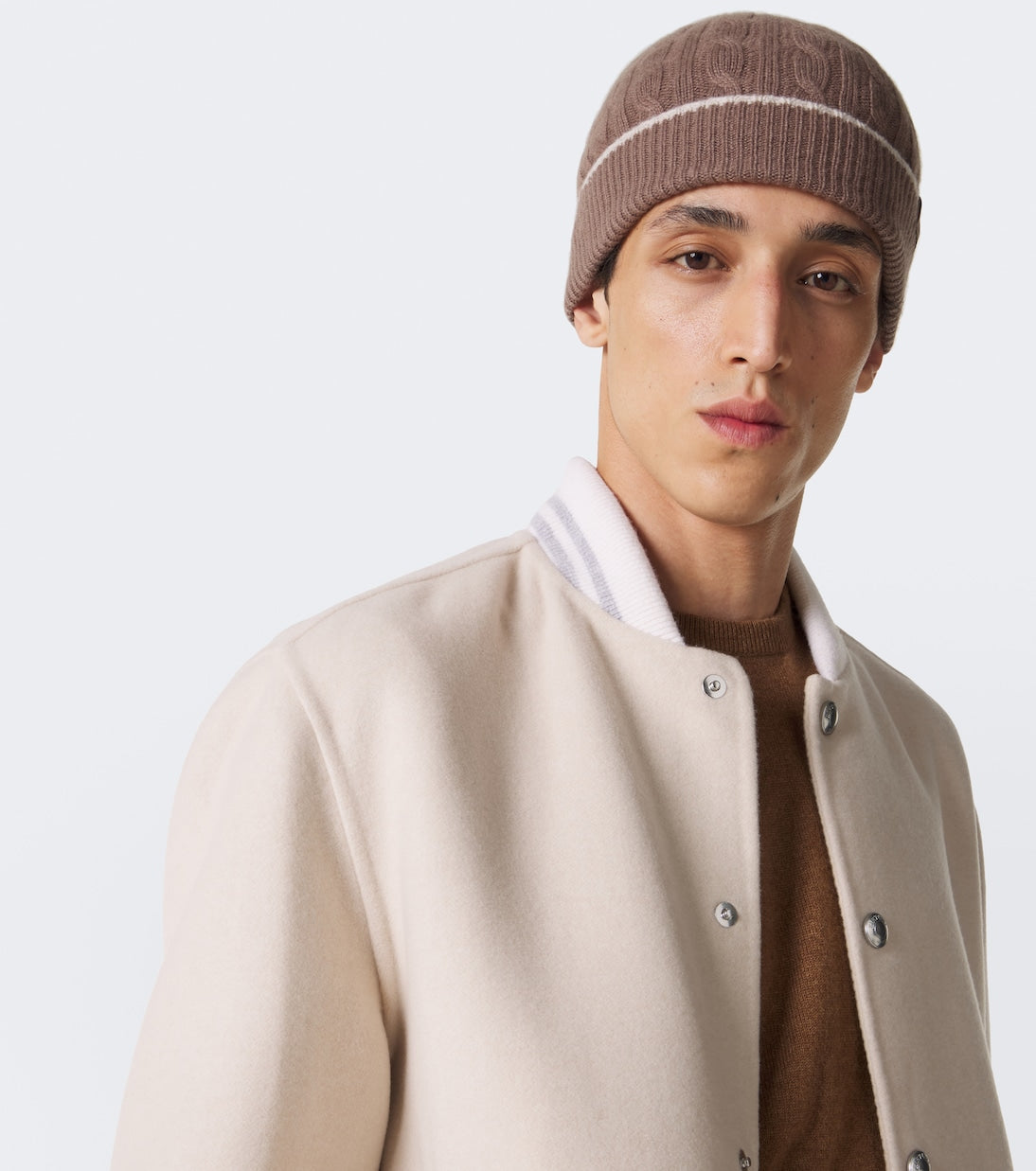 Eleventy - Cable-knit cashmere beanie