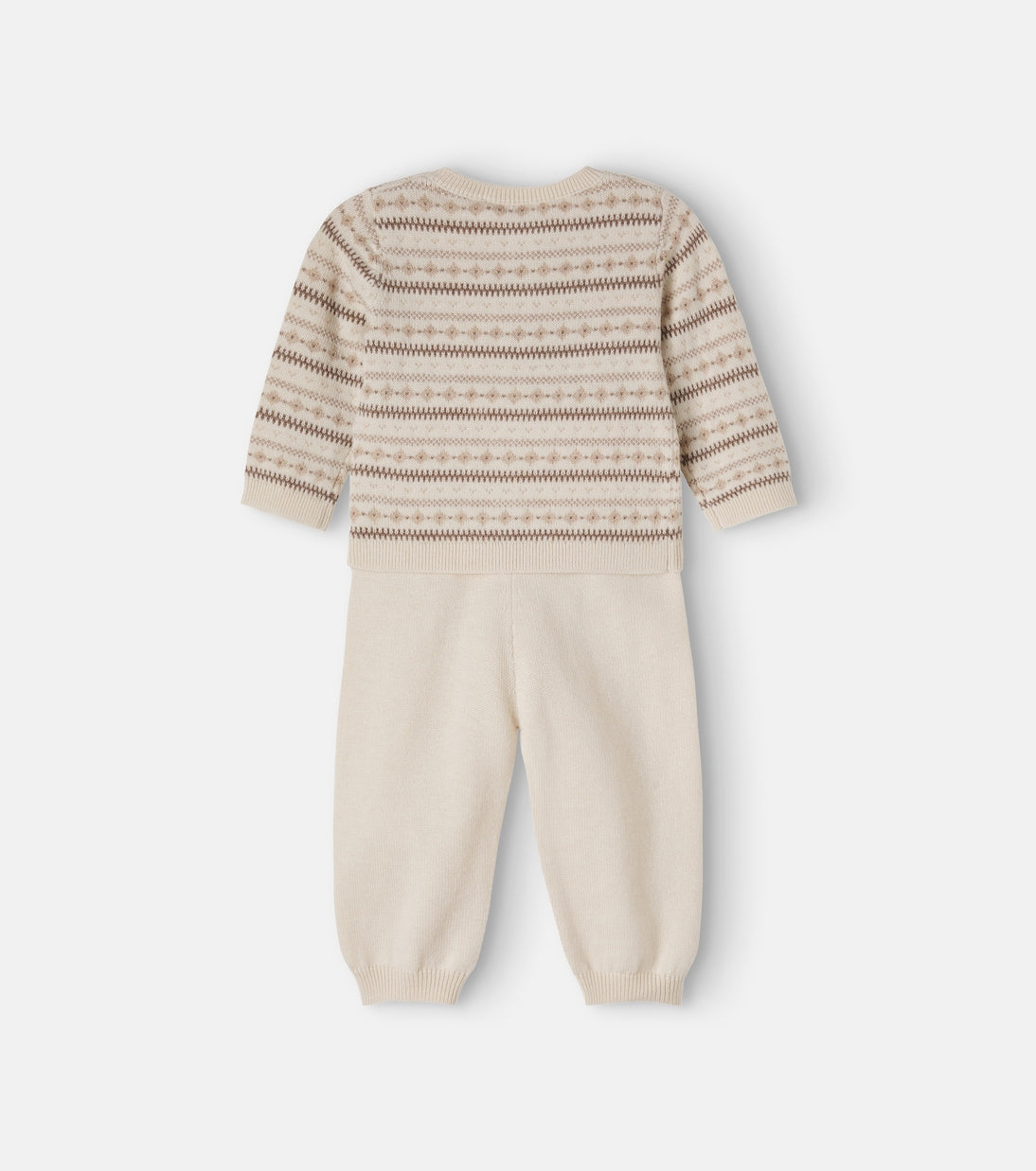 Bonpoint - Baby Grifin wool and cotton cardigan and pants set