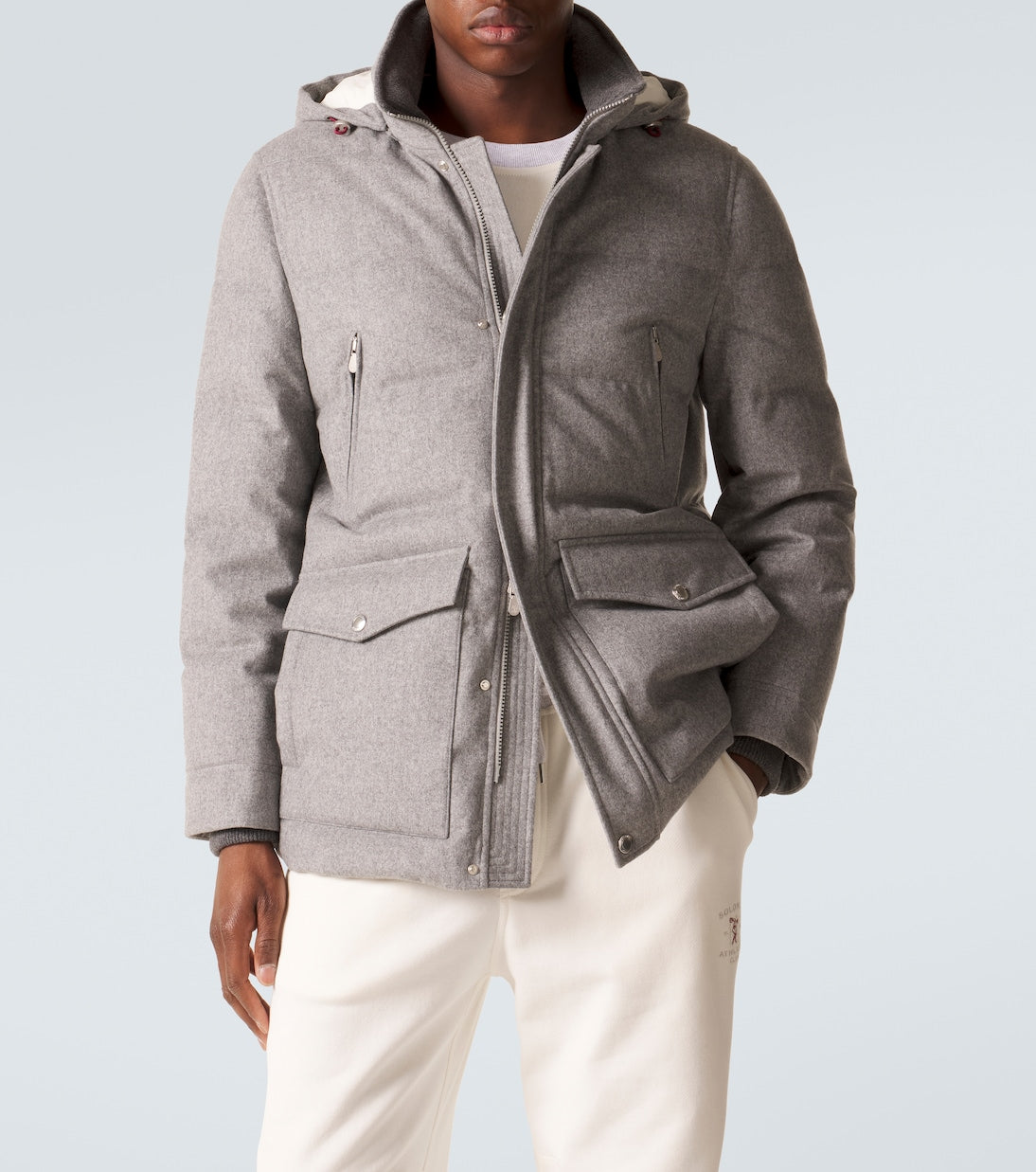 Brunello Cucinelli - Wool flannel down jacket