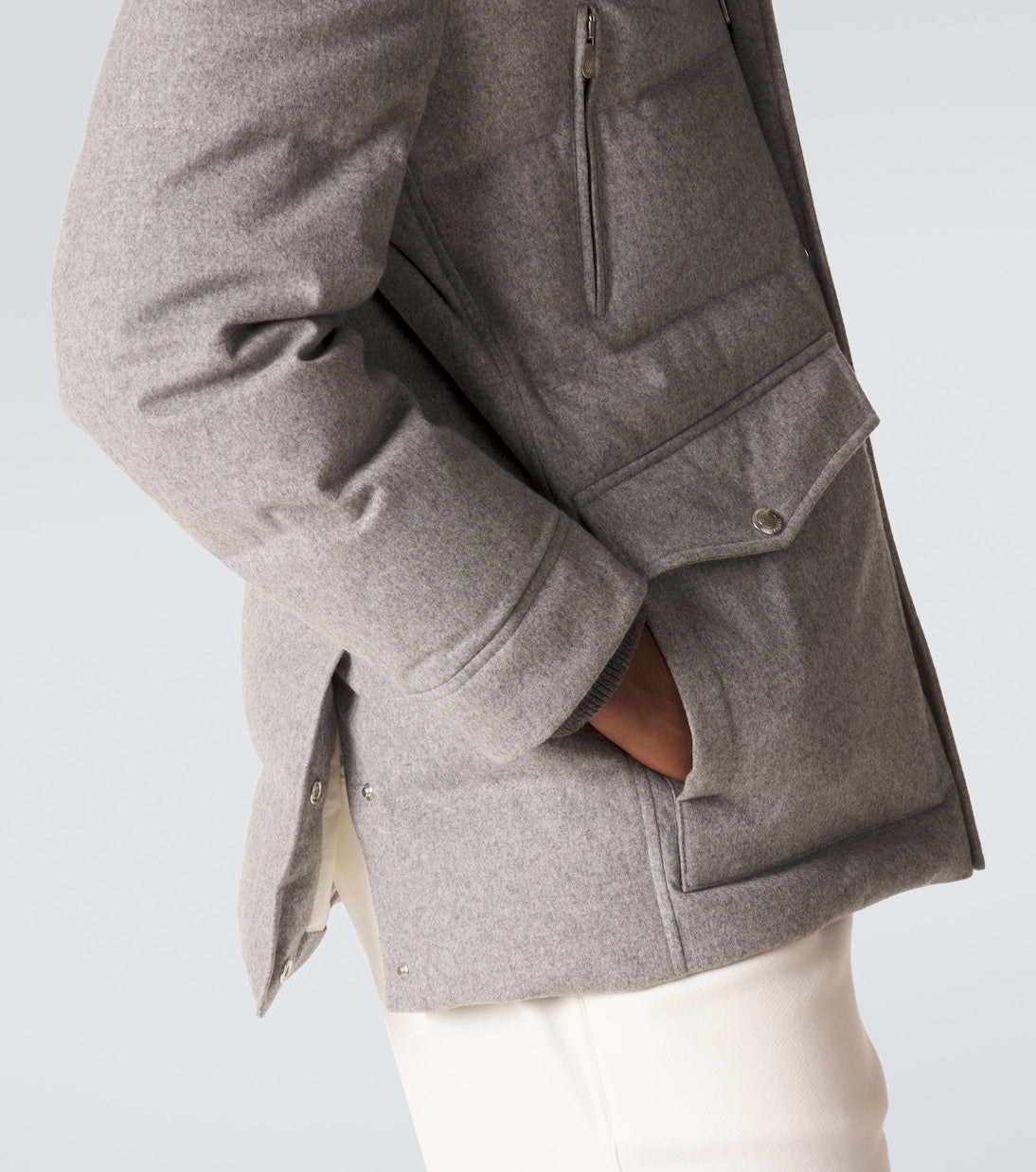 Brunello Cucinelli - Wool flannel down jacket