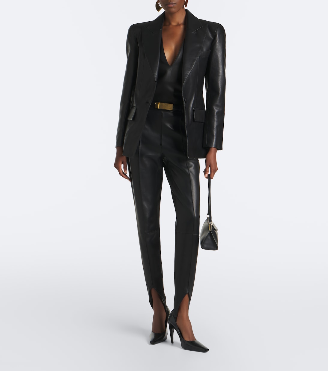 Balmain - Leather blazer