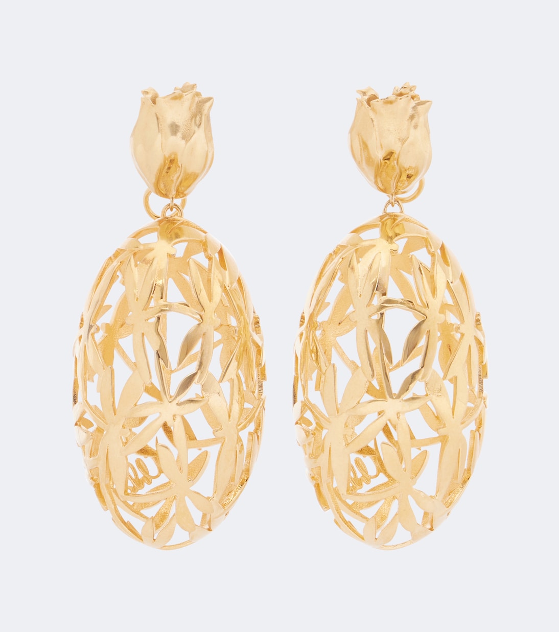 Chloé - Laiton drop earrings