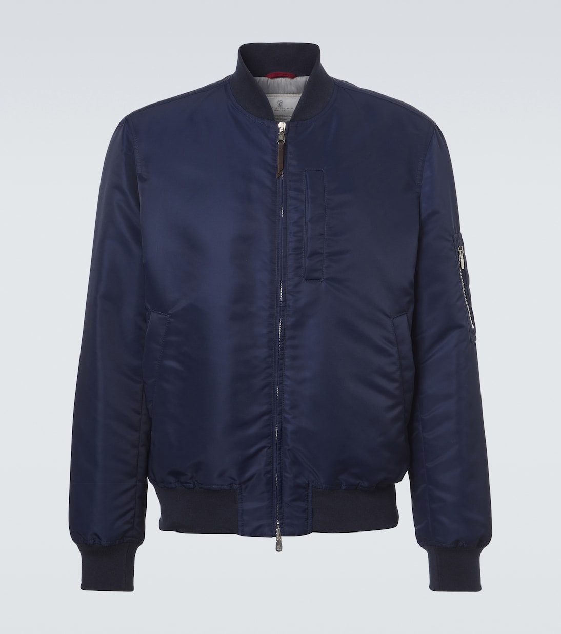Brunello Cucinelli - Cotton-trimmed bomber jacket