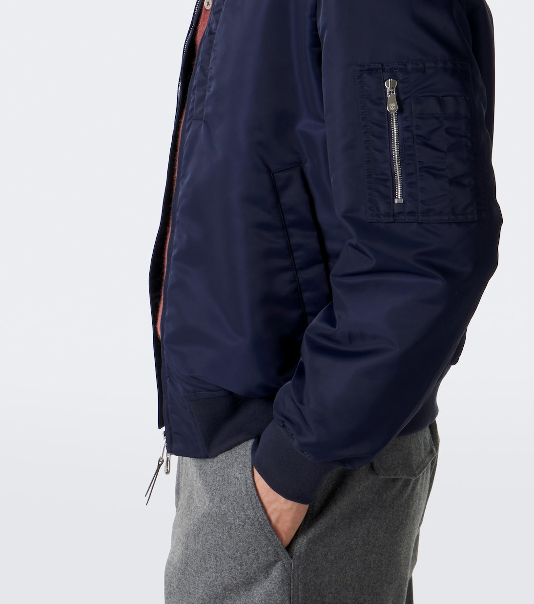 Brunello Cucinelli - Cotton-trimmed bomber jacket
