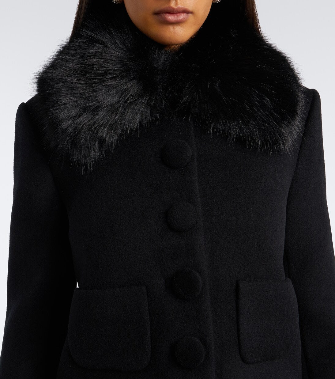 Self-Portrait - Wool-blend jacket