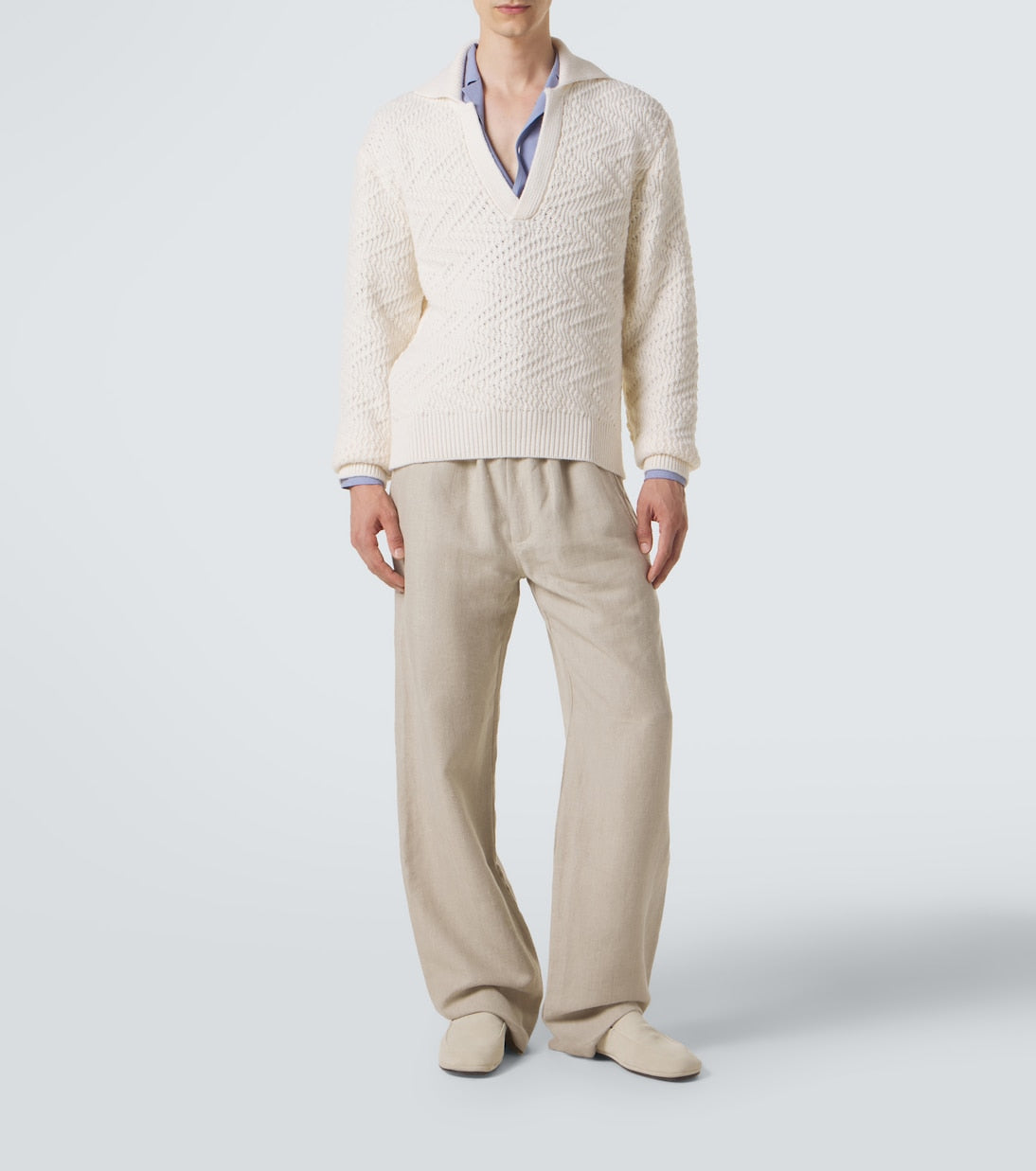 Missoni - Zigzag wool-blend polo sweater