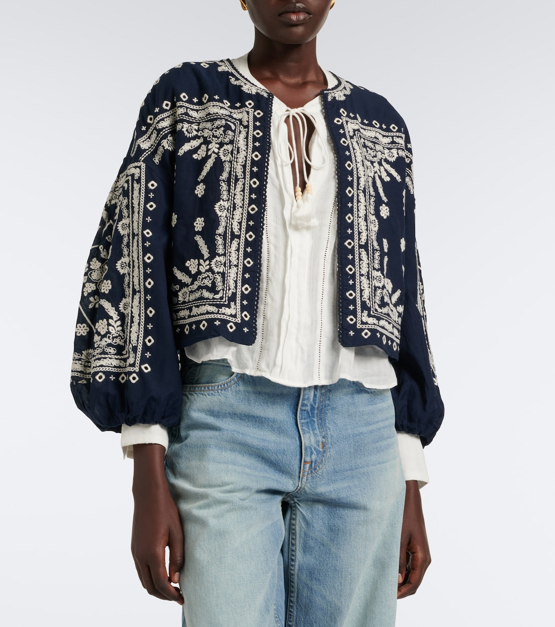 Veronica Beard - Sawyer ramie blouse
