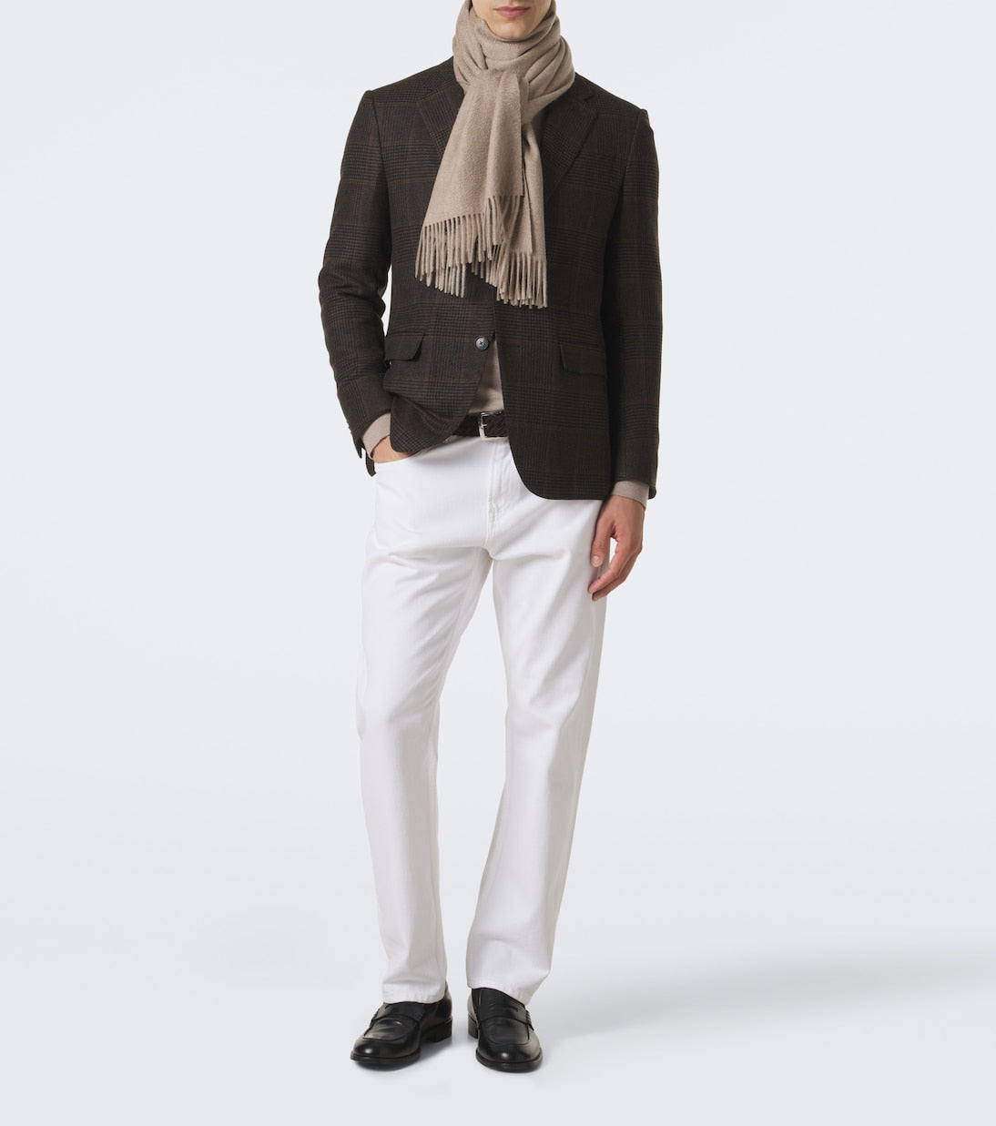 Zegna - Fringed cashmere scarf