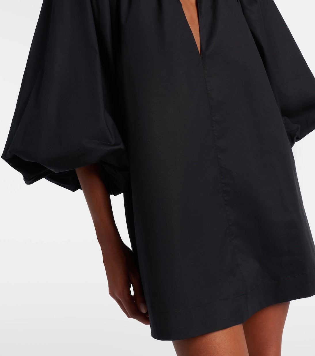 Adriana Degreas - Puff-sleeve cotton-blend minidress