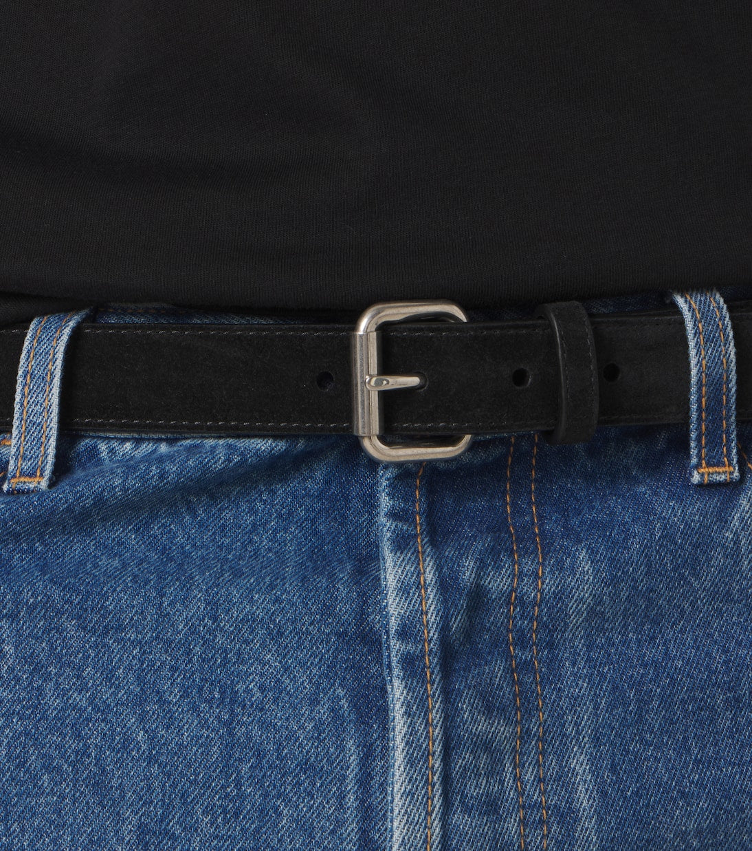 The Row - Geo suede belt