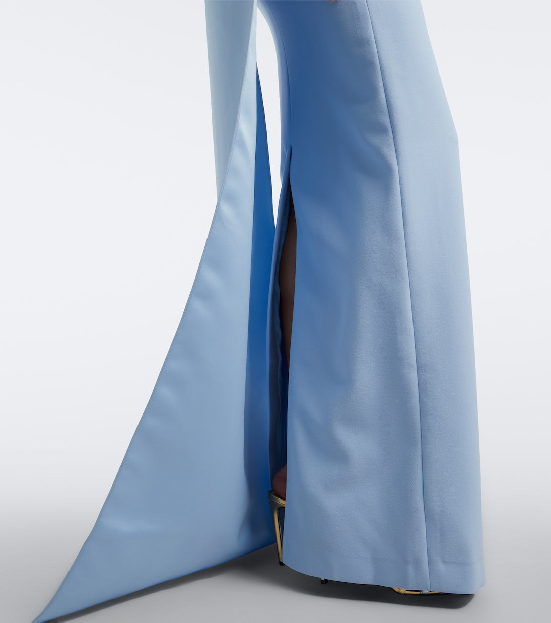 Safiyaa - Caped crêpe and satin gown