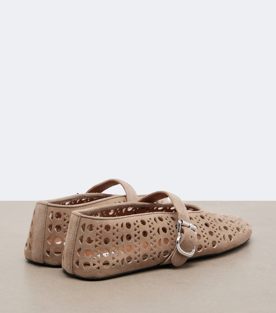 Alaïa - Vienne suede Mary Jane flats