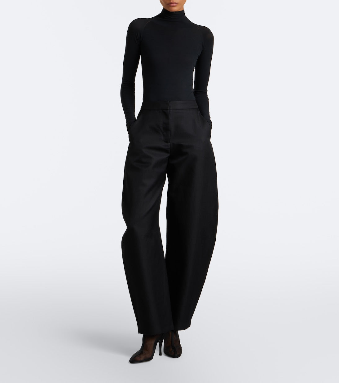 Alaïa - Mesh knee-high boots