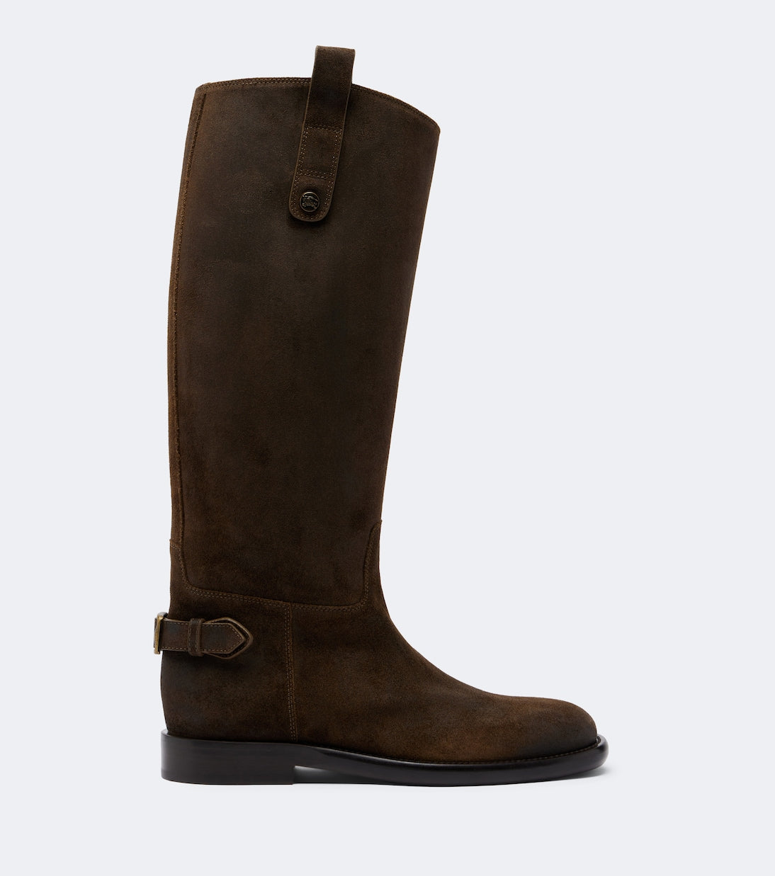 Burberry - Cavalier suede knee-high boots