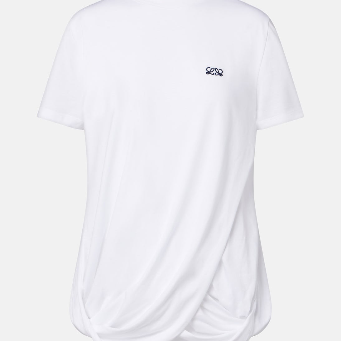Loewe - Double L draped cotton T-shirt