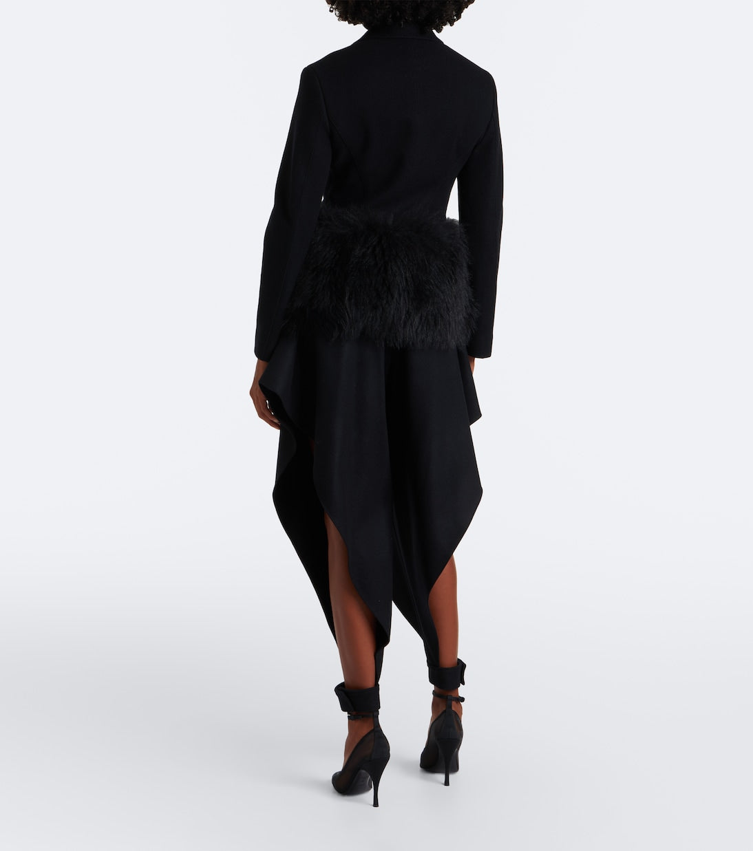 Alaïa - Draped wool-blend pants