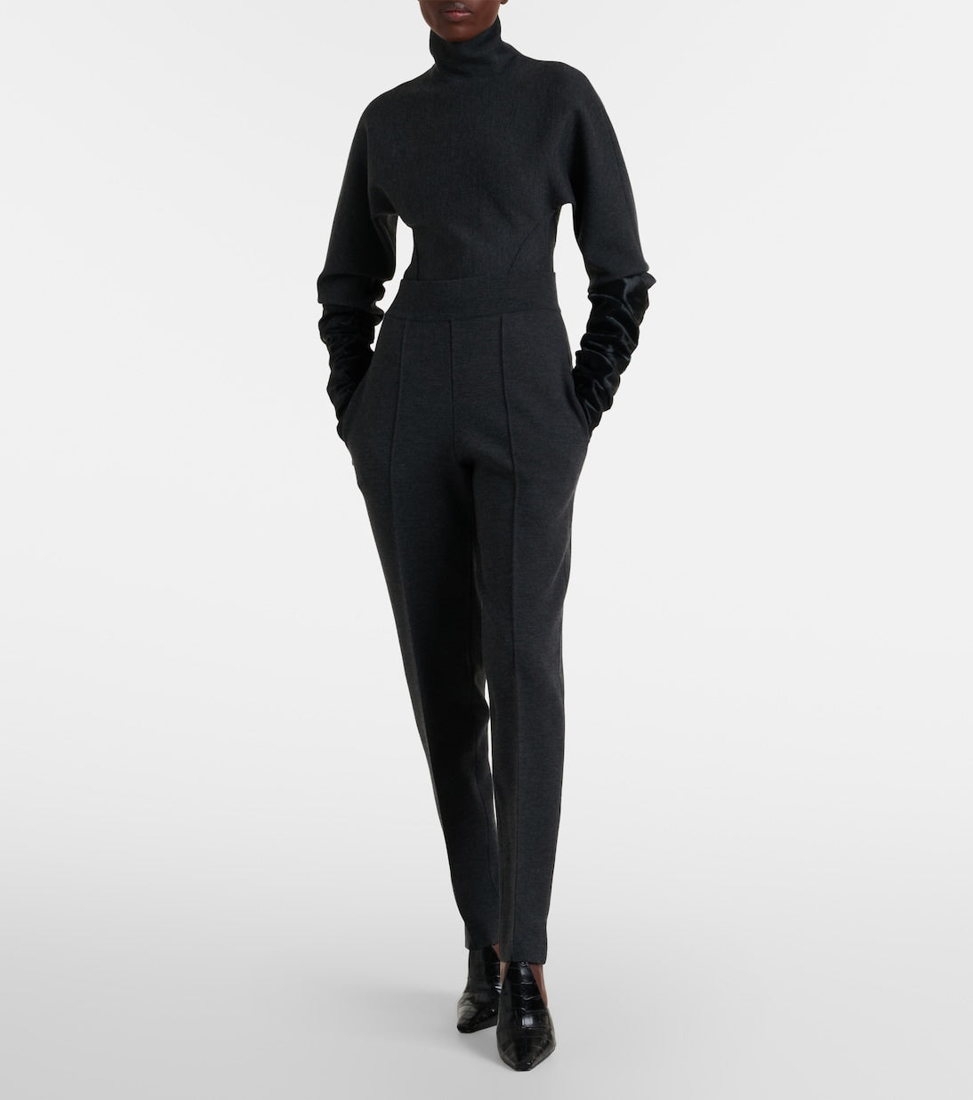 Alaïa - Wool-blend turtleneck sweater
