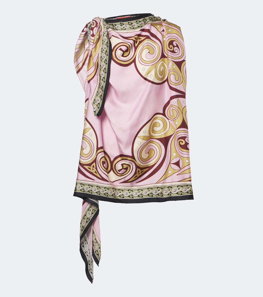 La DoubleJ - Kells printed silk twill top