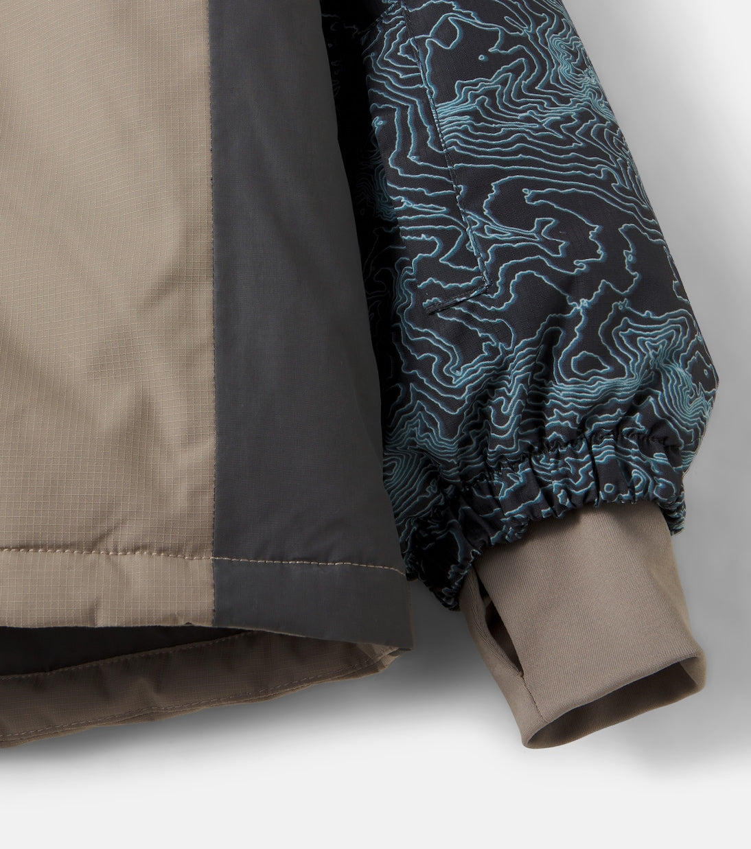 Wheat - Sneen hooded printed ski jacket