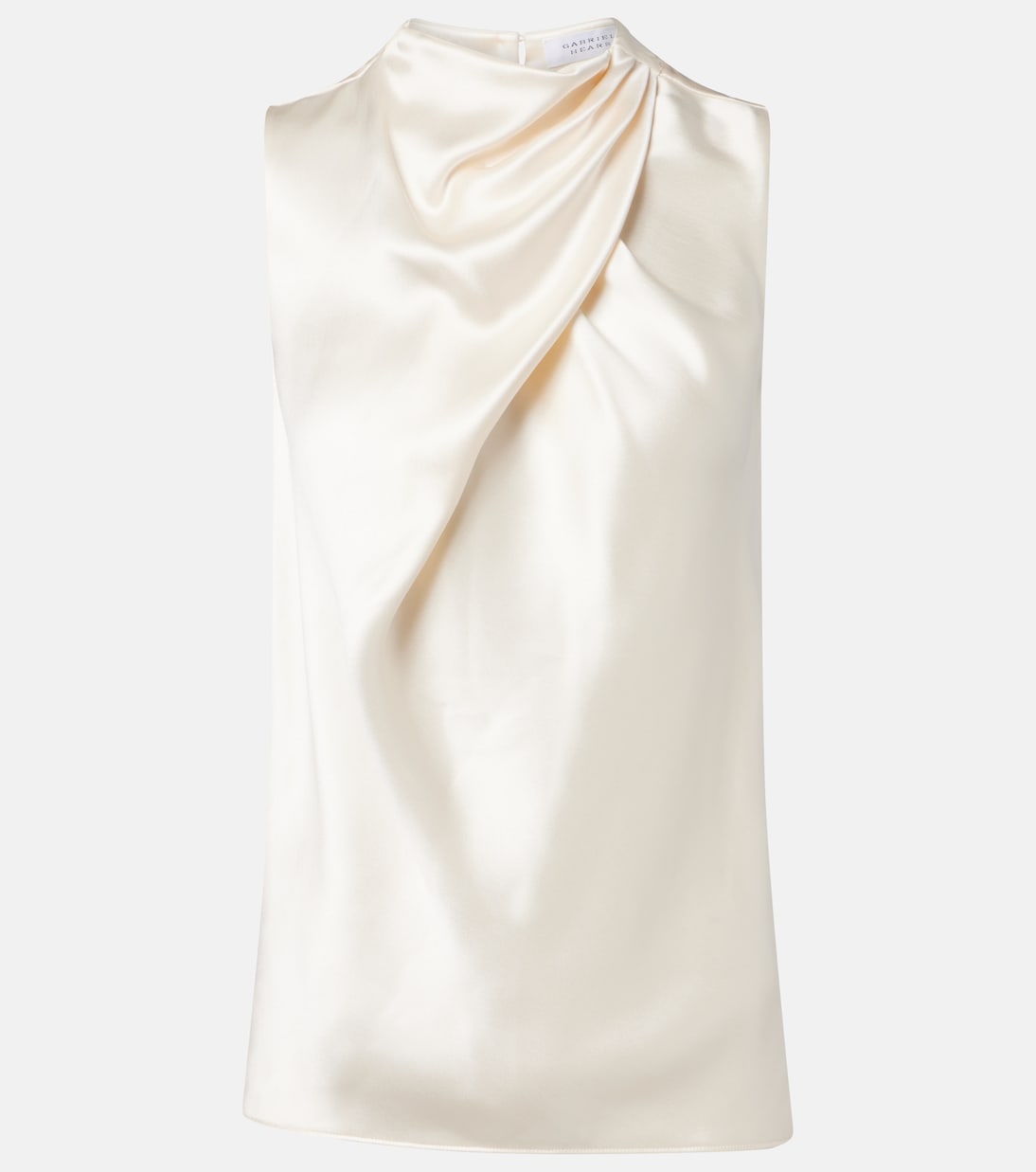 Gabriela Hearst - Melina draped silk satin top