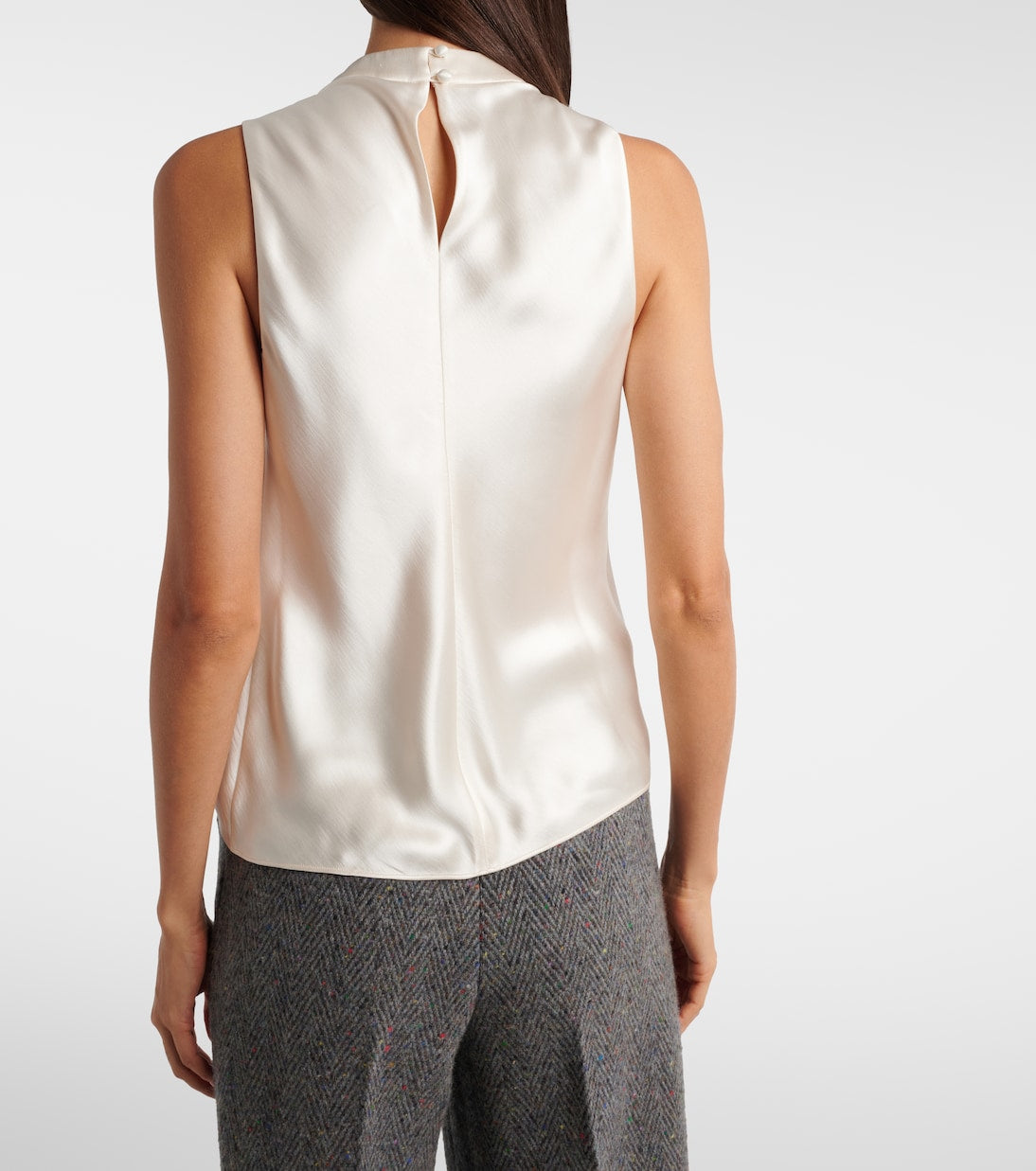 Gabriela Hearst - Melina draped silk satin top