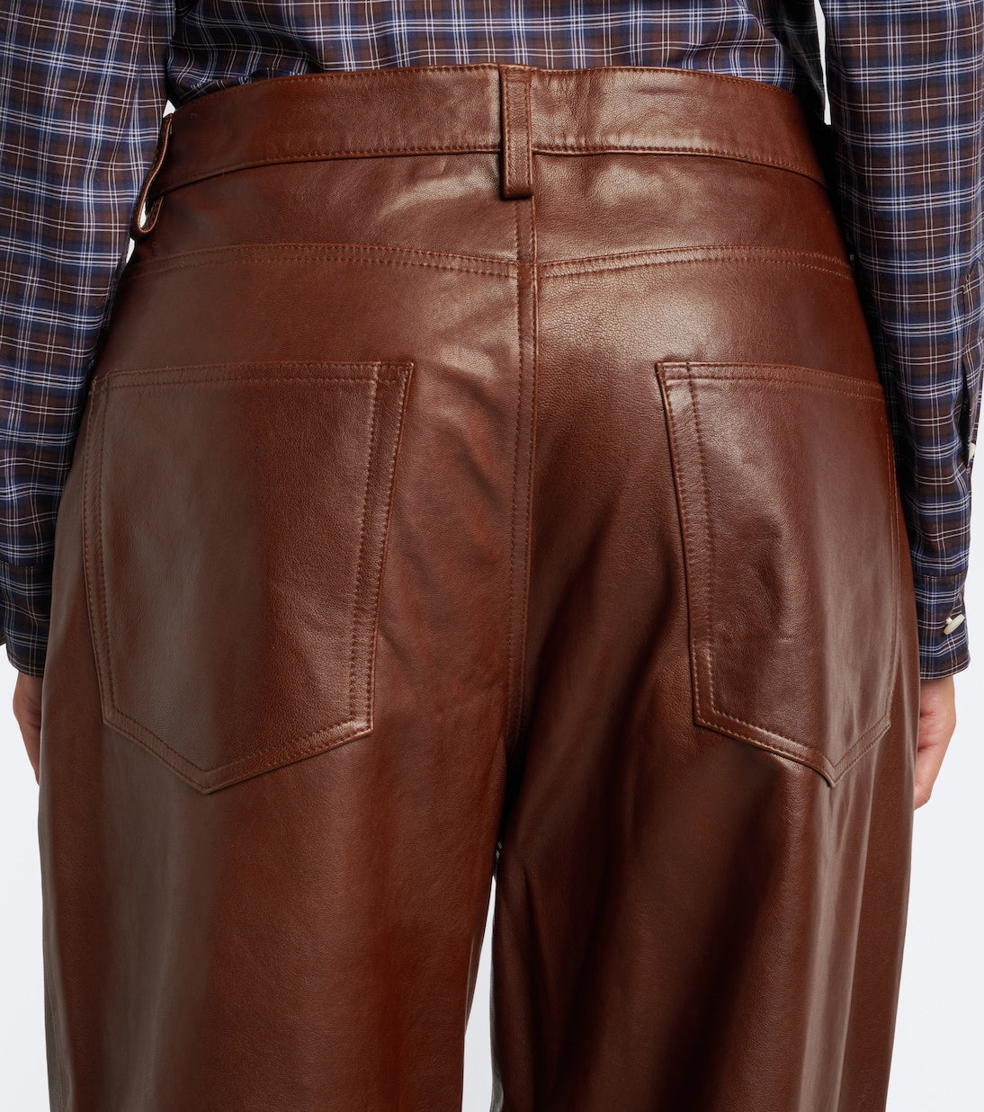 Róhe - Leather wide-leg pants
