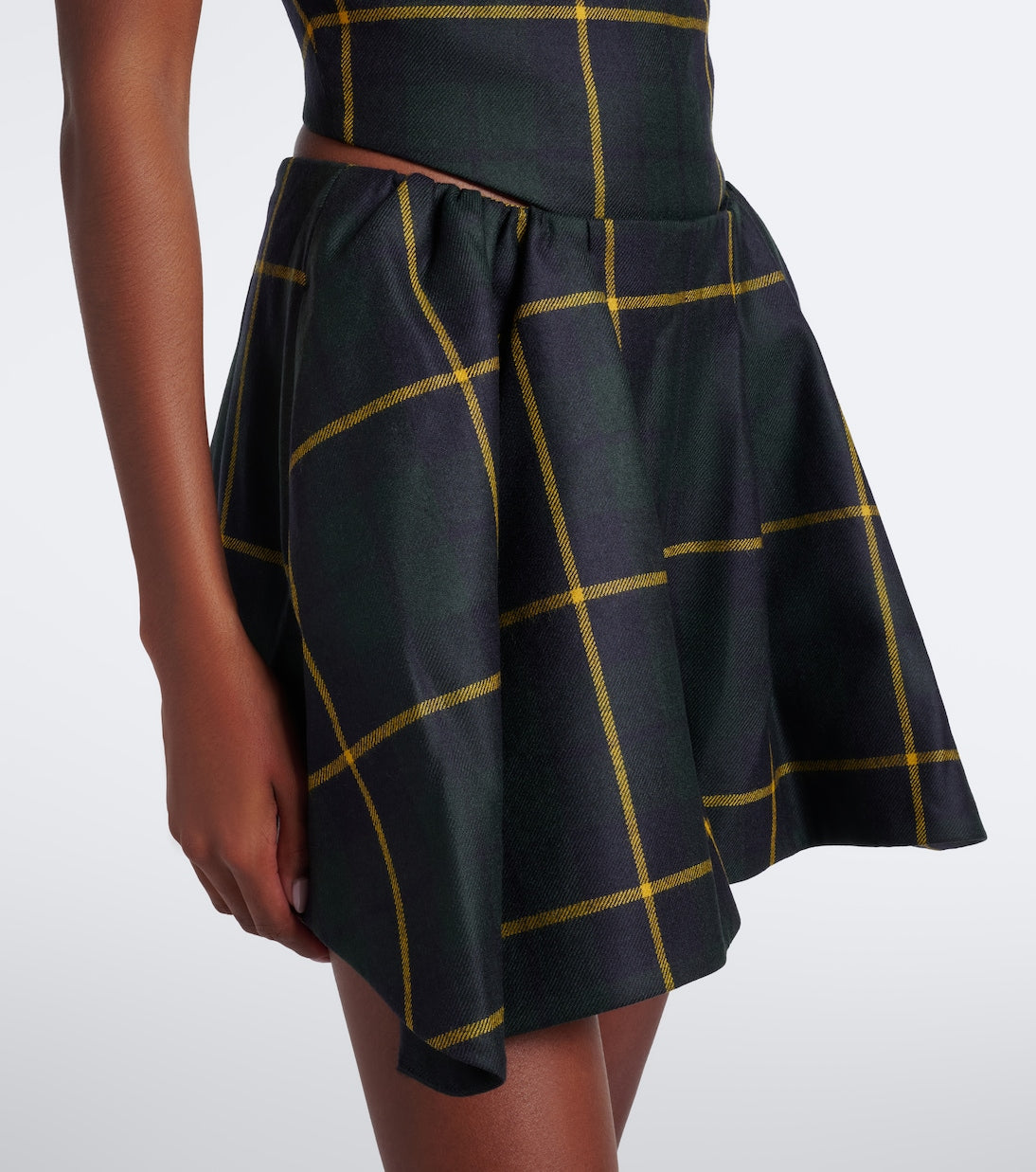 Patou - Checked virgin wool shorts