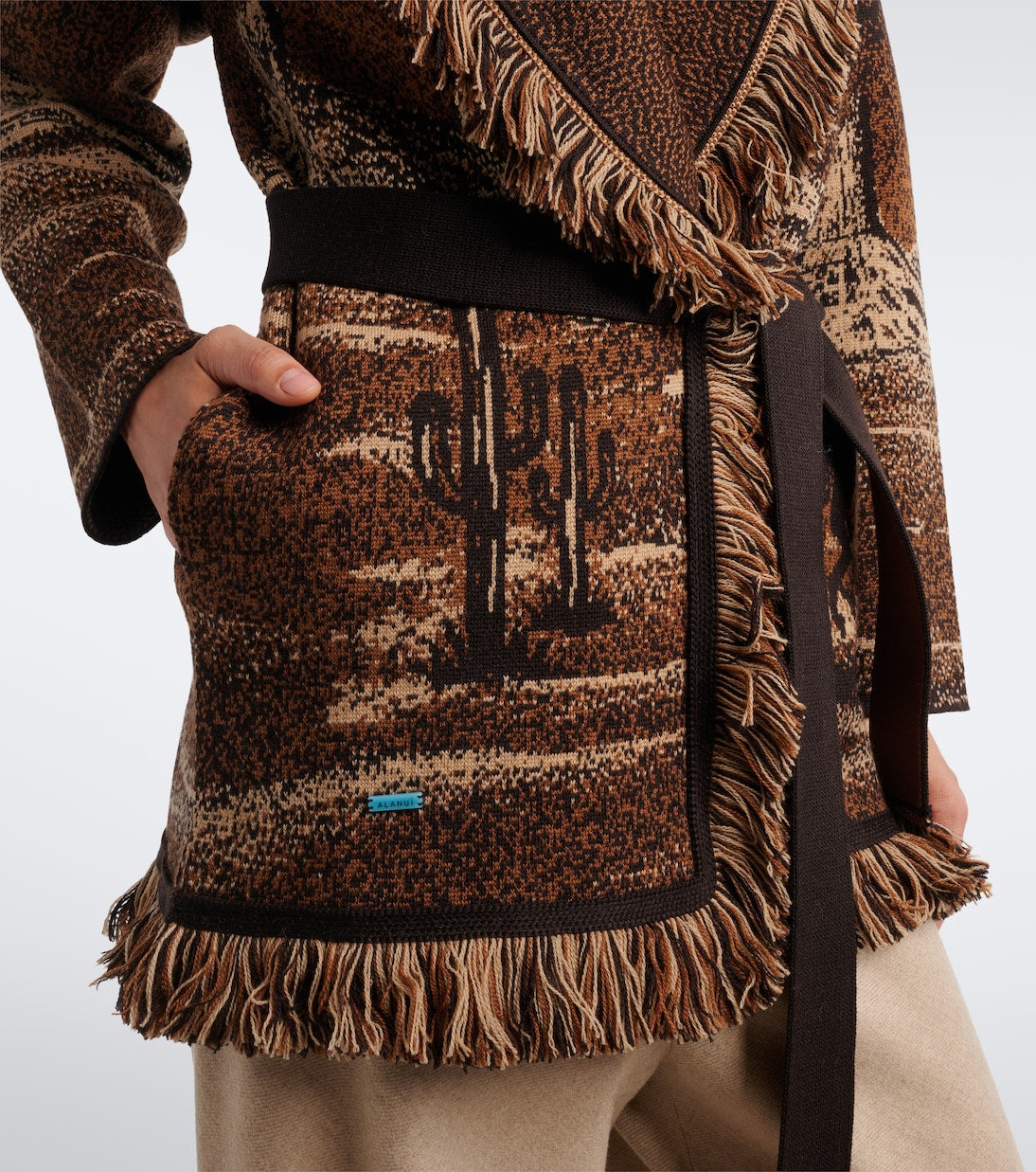 Alanui - Wild Wild jacquard wool-blend cardigan