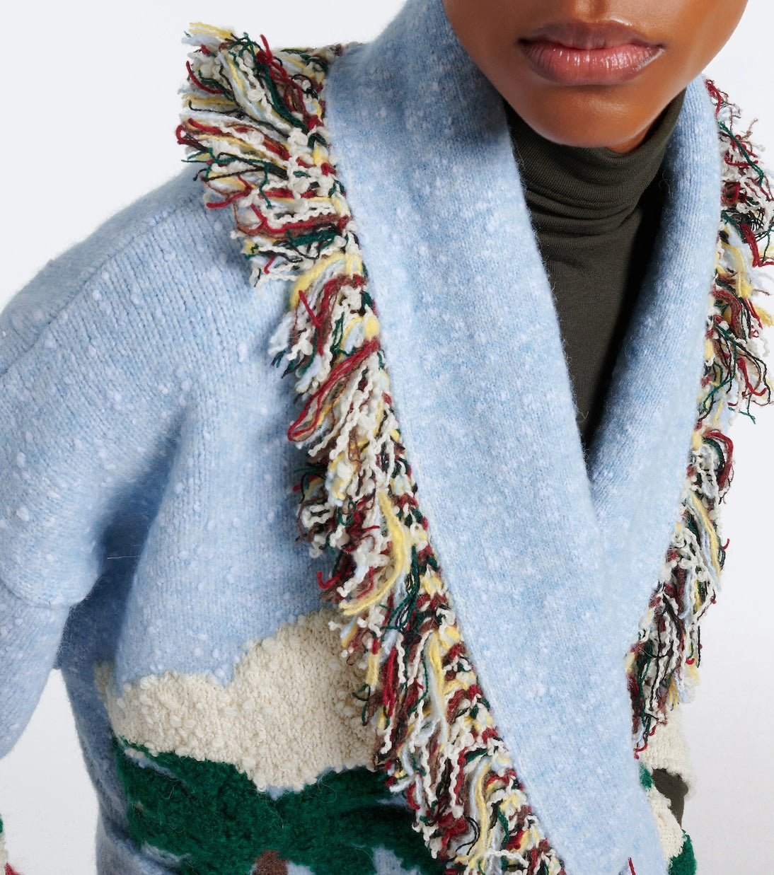 Alanui - Casa Alanui intarsia wool-blend cardigan