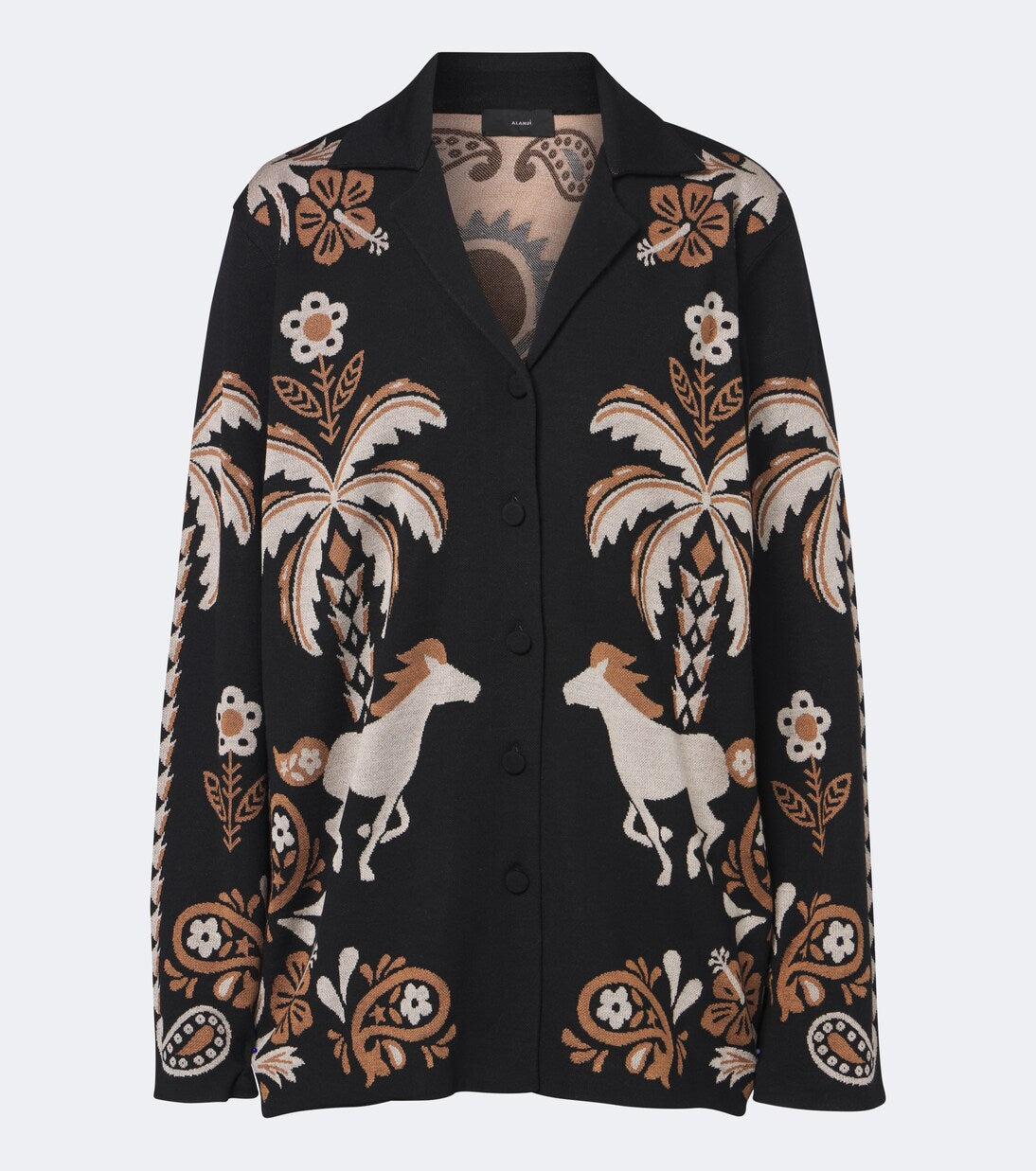 Alanui - Island Roots wool and silk-blend blazer