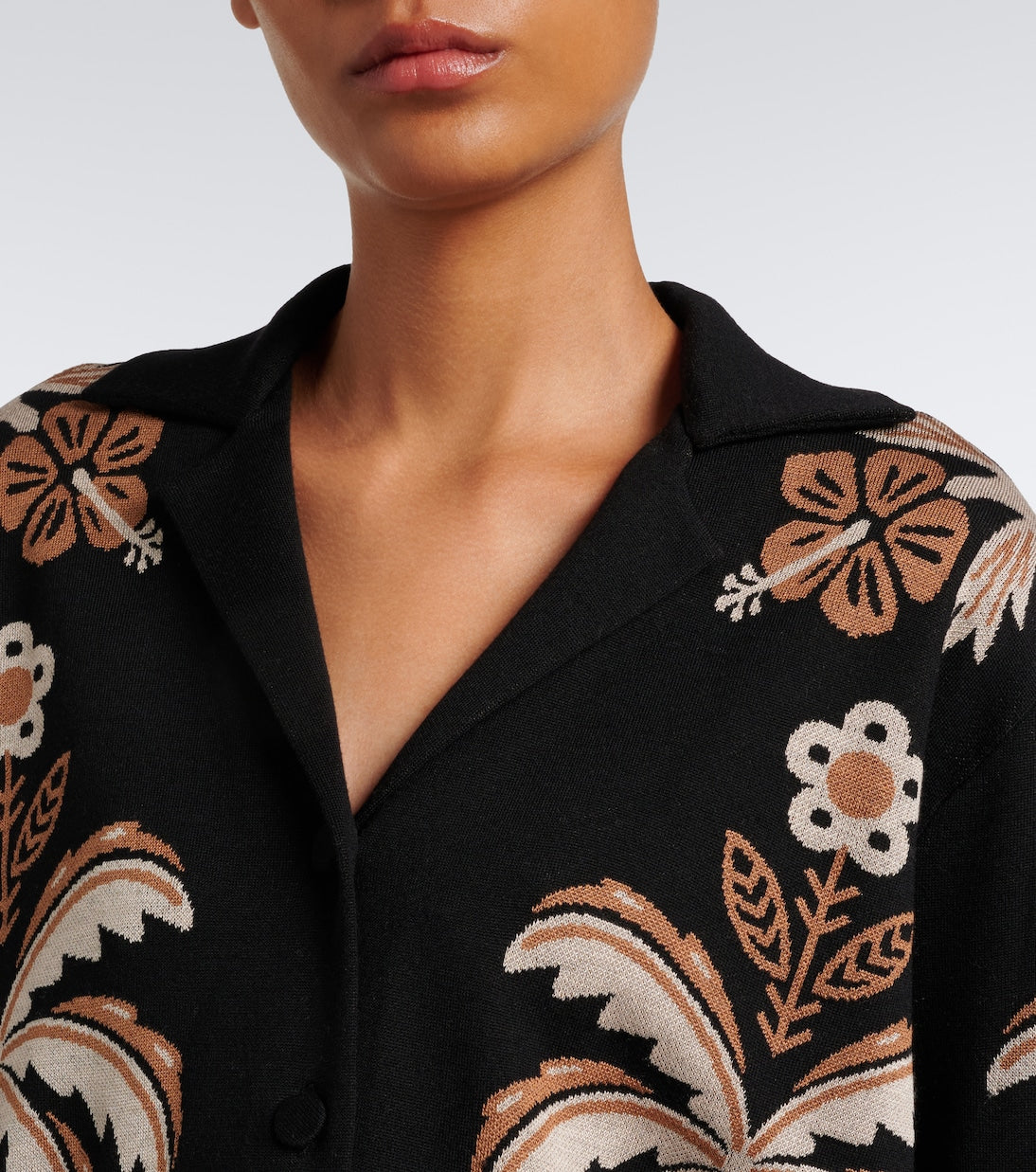 Alanui - Island Roots wool and silk-blend blazer