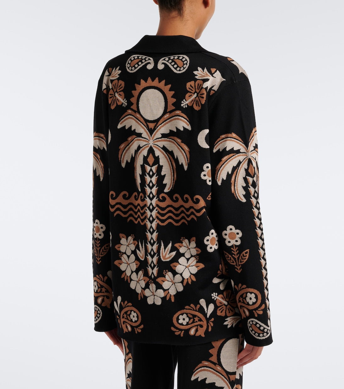 Alanui - Island Roots wool and silk-blend blazer