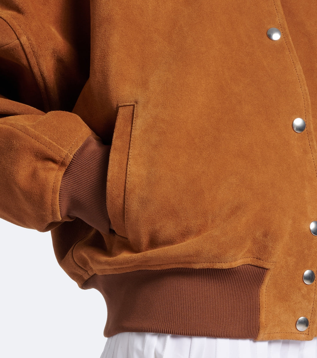 Plan C - Suede blouson jacket