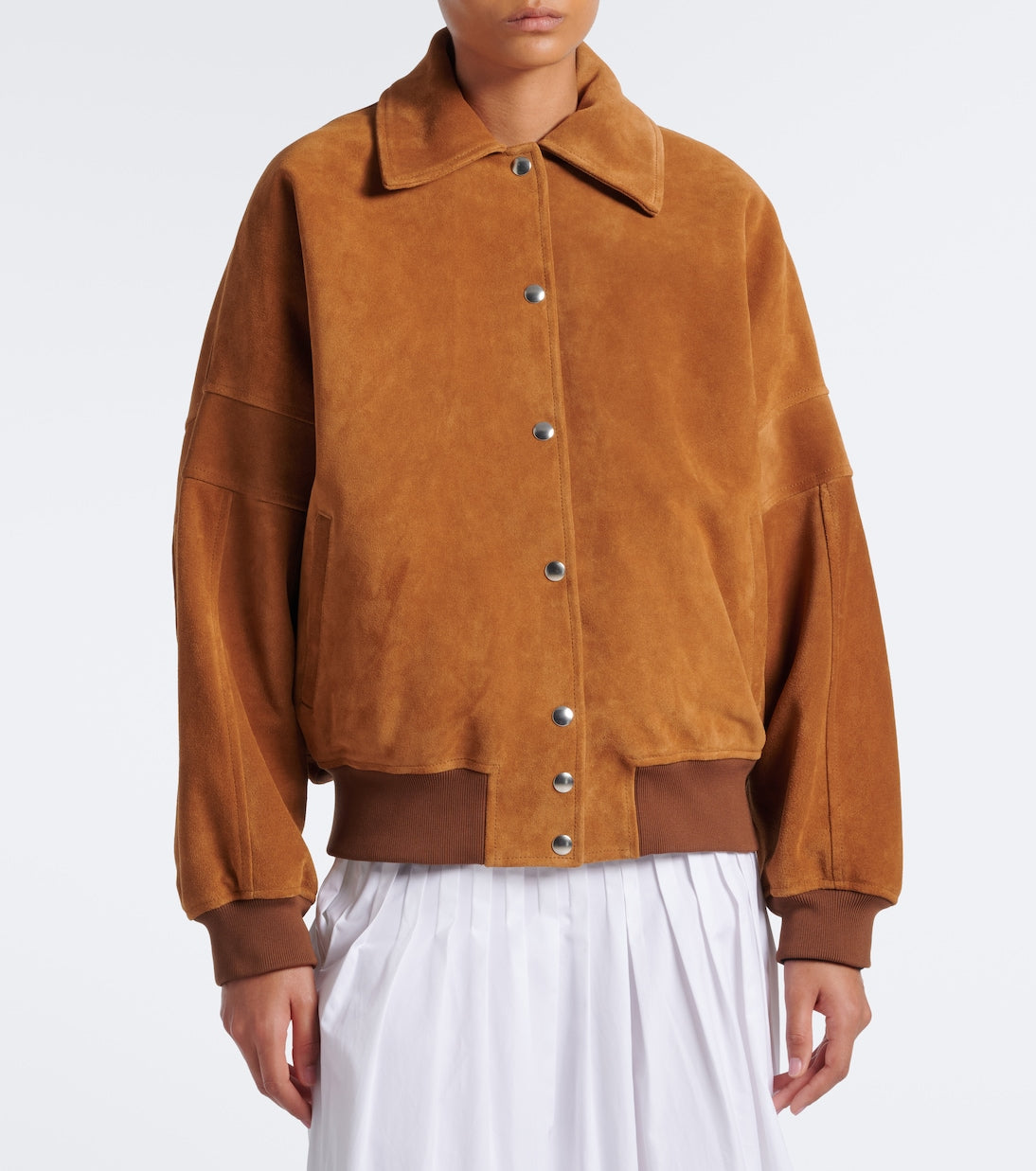 Plan C - Suede blouson jacket