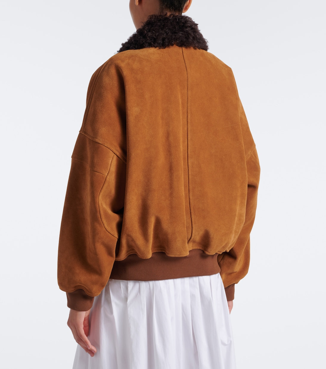 Plan C - Suede blouson jacket