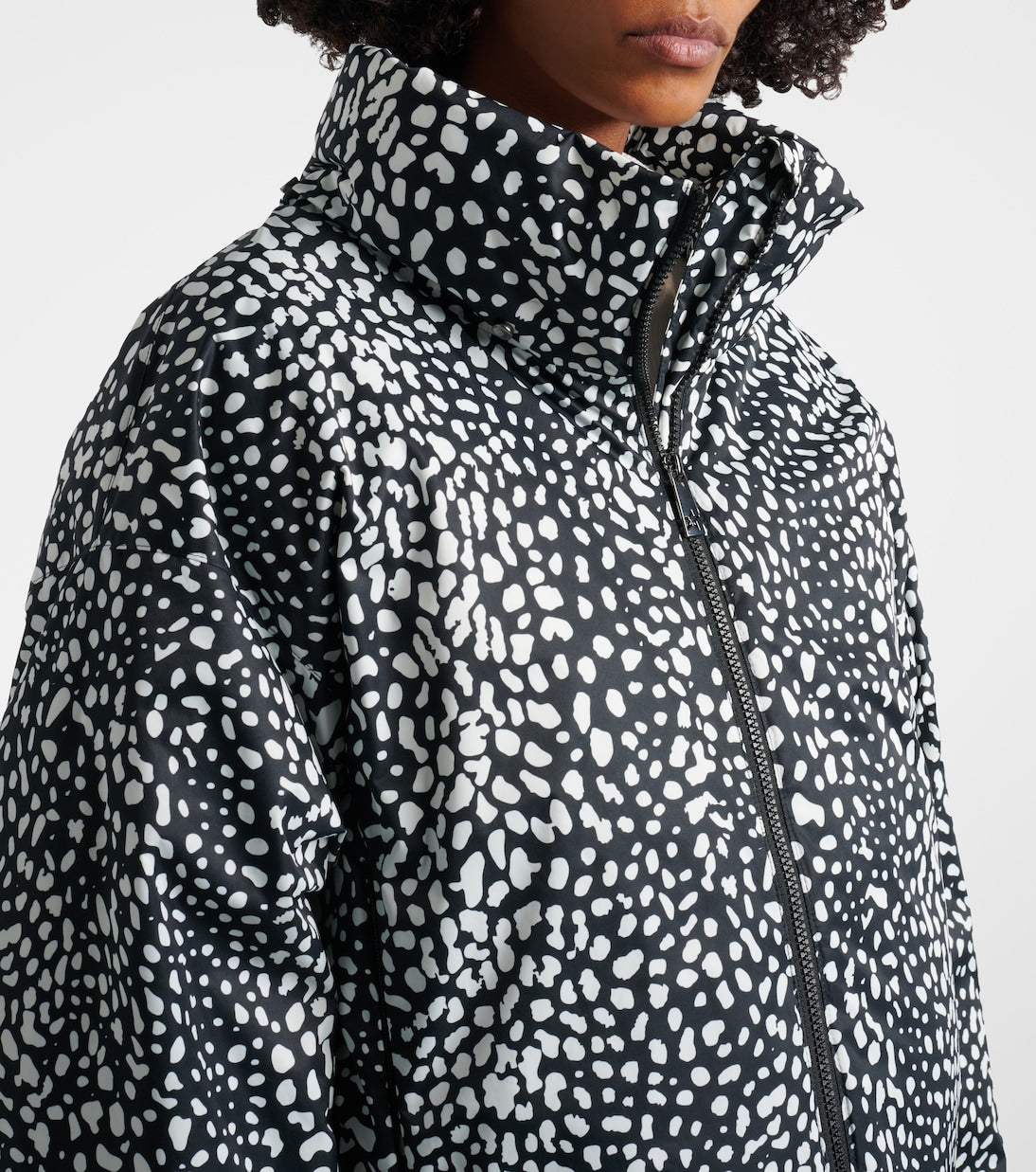 Perfect Moment - Bubble leopard-print down ski jacket