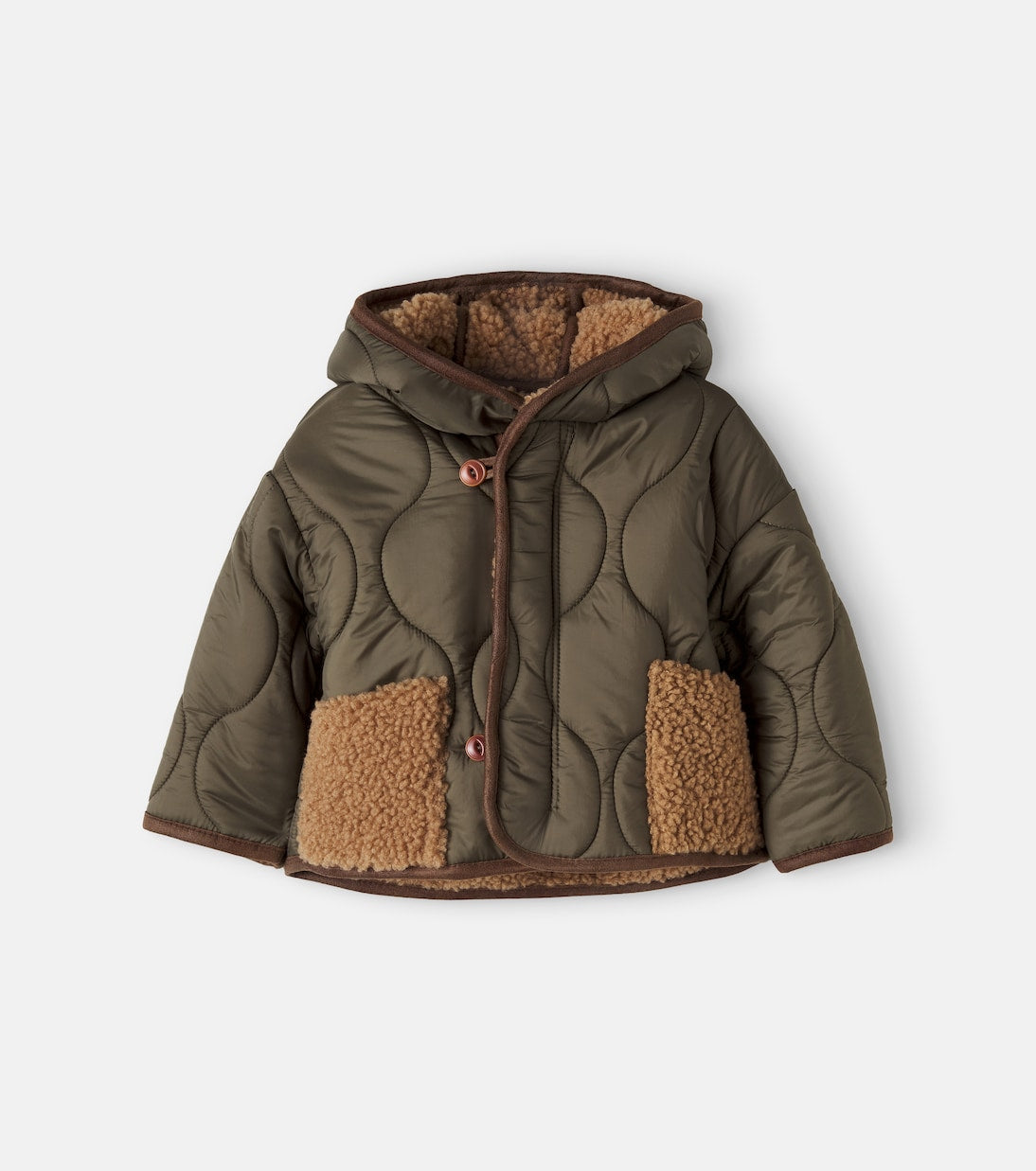 1 + in the Family - Baby Calgary hooded quilted jacket