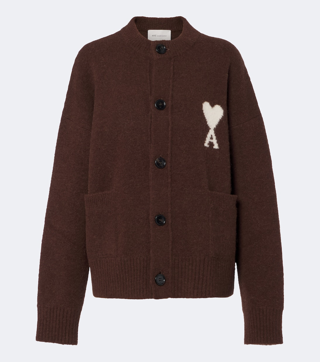 Ami Paris - Ami De Coeur alpaca and wool-blend cardigan